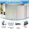 White Tension Curtain Rod No Drill 42 to 115 Inch Adjustable Heavy Duty Black Shower Curtain Rod Bathroom Closet - 2 of 4