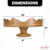 Wood Decorative Bowl - Footed and Oblong - 2 of 4