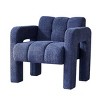 31"Wide Accent Chair Mid-Century Modern Boucle Armchair Upholstered Side Arm Chair Single Sofa Lounge Seat For Living Room,Bedroom-Cuddlewood - 3 of 4
