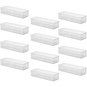 YBM Home White Mesh Drawer and Desk Organizer Tray, Pack of 12 - 1 of 4