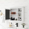 Bathroom Medicine Cabinet with Mirror Door, Wall Mounted Bathroom Storage Cabinet with 3 Open Shelves, Storage Medicine Cabinet for Bathroom - 3 of 4