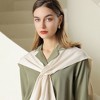 Anna-Kaci Women's Lightweight Knit Ring Scarf Wrap with Soft Stretch Fabric Versatile Layering Shawl and Tie Front Design - 2 of 4