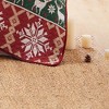 Greenland Home Fashion Fair Isle Ultra Soft High-Quality Throw Blanket Standard Red - 4 of 4