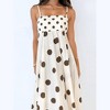 Women's Cotton Polka Dot Maxi Dress - 3 of 4