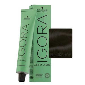 Schwarzkopf Professional Igora Zero AMM Ammonia-Free Permanent Color Creme - Hair Dye Haircolor - 1 of 3