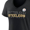 NFL Pittsburgh Steelers Women's Short Sleeve V-Neck Plus Size T-Shirt - 3 of 3