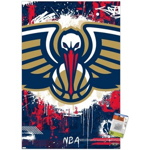 Trends International NBA New Orleans Pelicans - Maximalist Logo 23 Unframed Wall Poster Prints - 1 of 4