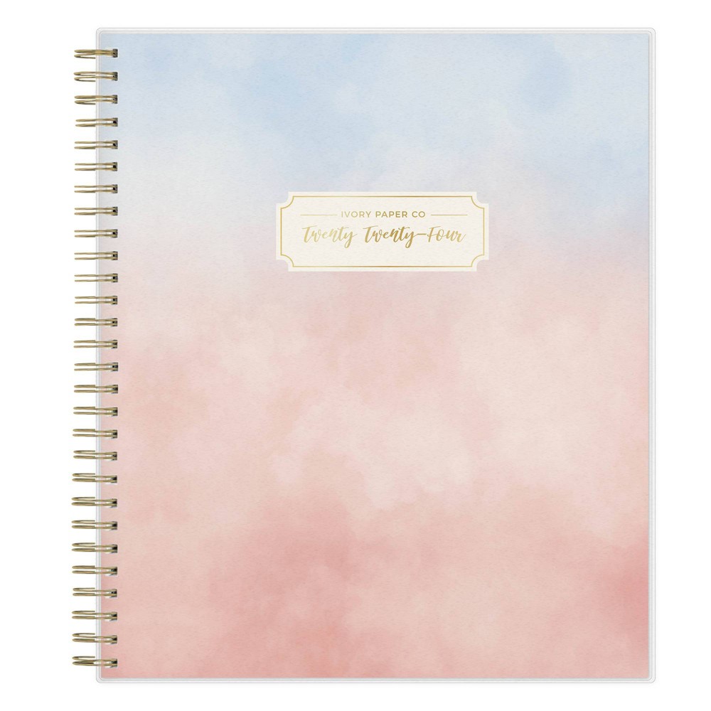 Ivory Paper Co 2024 Planner 10"x8" Monthly Wirebound Mariah