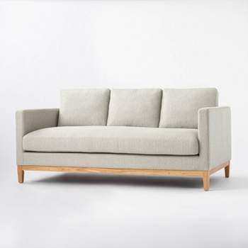 Woodland Hills Wood Base Sofa Light Gray - Threshold™ designed with Studio McGee