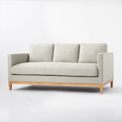 Woodland Hills Wood Sofa Light Gray - With Studio Mcgee : Target