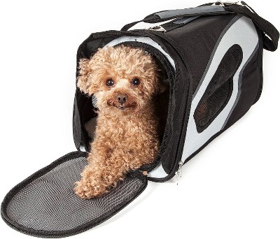 Pet Life Airline Approved Wheeled Travel Pet Carrier, Brown