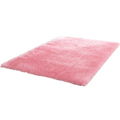 HomeRoots 8' X 11' Pink Shag Hand Tufted Area Rug