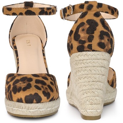 Women's Platform Wedge Espadrille Sandals - 2.27" Heel With Ankle Strap Lace Up