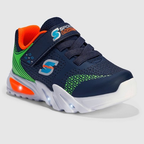 Blue and green outlet skechers