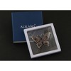 Alilang Vintage-Inspired Silvery Tone Butterfly Brooch Pin with Crystal Rhinestone Accents - 4 of 4