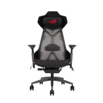 ASUS ROG Destrier Ergo Gaming Chair, Futuristic Cyborg Aesthetic, Versatile Seat Adjustments, Mobile Gaming Arm Support Mode, Acoustic Panel