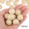 Unique Bargains Natural Small Wooden Round Balls for Crafts and DIY Projects 100 Pcs - 3 of 4