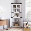 67" Farmhouse Corner Cabinet, 4-Door Storage Cabinet with Barn Door Design and Adjustable Shelves, Corner Hutch for Bathroom, Kitchen, Living Room - 3 of 4