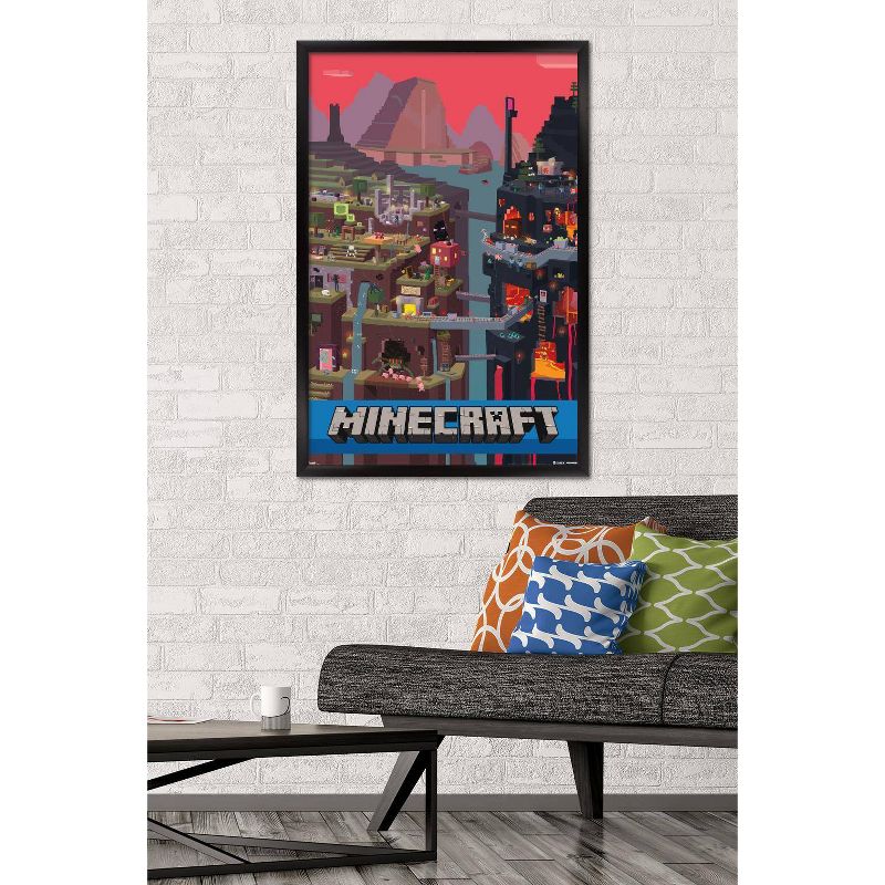 Minecraft - Cube Framed Poster Trends International, 3 of 7