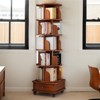 SKRAN Rotating Bookshelf with Drawer, 360 Display Tier Corner Bookshelf, Floor Standing Bookcase Storage Rack for Bedroom, Living Room - 2 of 4