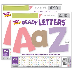 TREND Summer Morning 4" Playful Combo Ready Letters®, 216 Pieces Per Pack, 2 Packs - 1 of 4