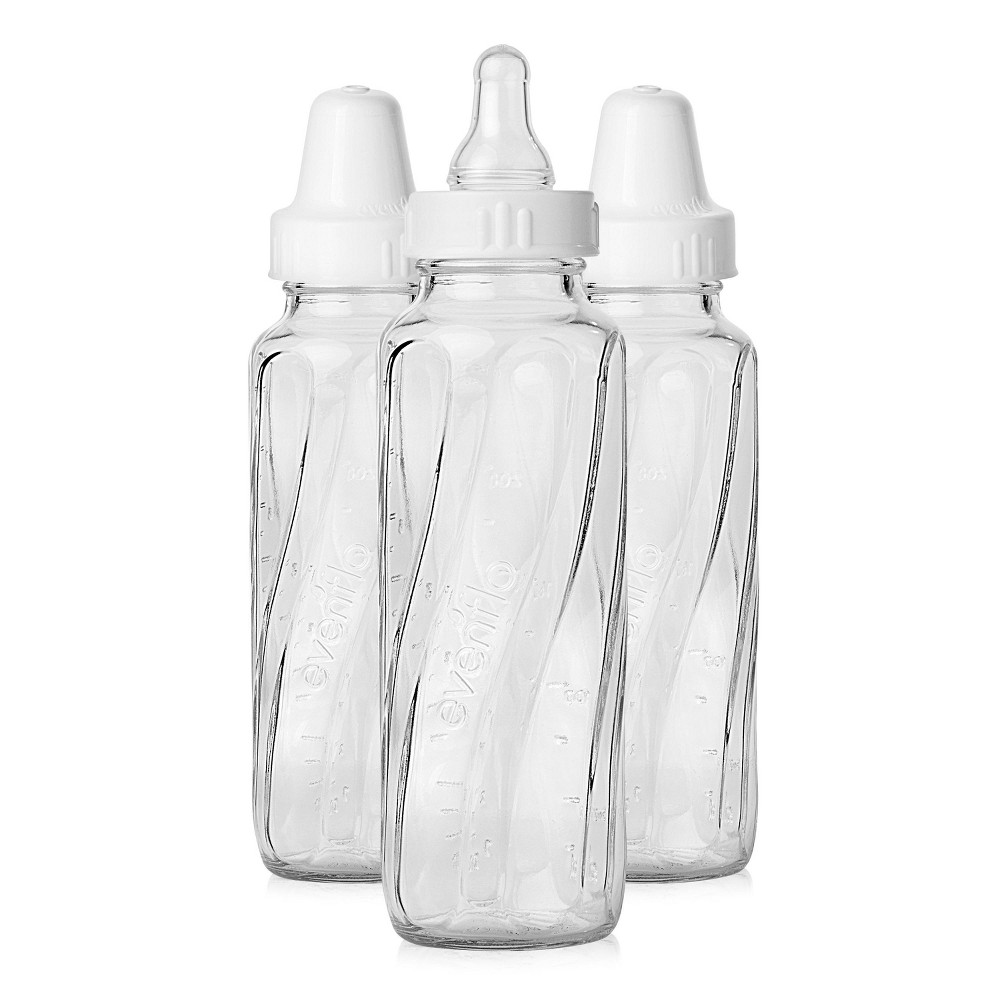 Photos - Baby Bottle / Sippy Cup Evenflo Classic Glass Baby Bottle - 8oz/3pk 