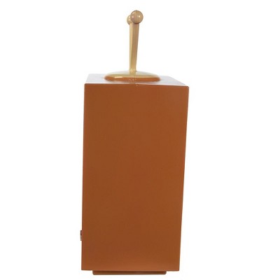 8.5-Inch Brown LED Musical Christmas Television Decor