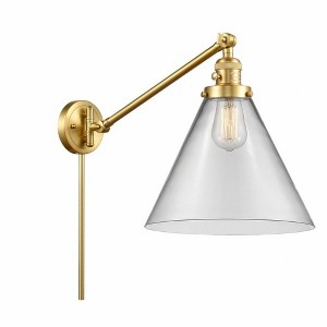 Cone - 1 Light Swing Arm Wall Sconce In Industrial Style-16 Inches Tall and 12 Inches Wide - 1 of 1