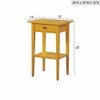 Kumasinova 28"H Wood Nightstand with Drawer,Bedside Tables with Open Shelf,End Table for Bedroom,Living Room - 2 of 4