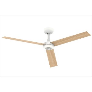 TALOYA 52 in. Indoor White Ceiling Fan with Light and Remote, Reversible Quiet DC Motor, 3 Color Light Kit, Dimmable - 1 of 1