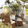 Faux Wood 6 Person Rectangle Patio Dining Table with Faux Concrete Tabletop - Smith & Hawken™ - image 2 of 4