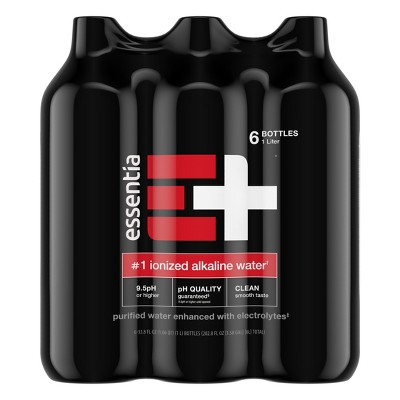 Essentia Ionized Alkaline Water Bottles - 6pk/1L