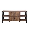 NicBex TV Stand for 80 Inch TV with Glass-Door Cabinet,TV Entertanment Center with Open Storage Design,Modern TV Console Table for Living Room - 4 of 4