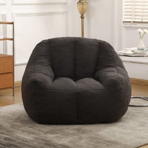 GDFStudio Astra Modern Teddy Upholstered Bean Bag Chair - 1 of 4
