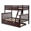 Plank+Beam Solid Wood Twin over Full Bunk Bed with Storage Trundle for Adults/Kids - 2 of 4