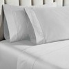 Luxury Cotton 850 Thread Count Solid Pillowcase Set of 2 by Blue Nile Mills - 3 of 3
