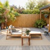 Hrinhom 25.6" W Outdoor Furniture Set,3-Pieces Patio Lounge Chair With Ottoman And Coffee Table - 3 of 4