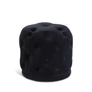Meridian Furniture,Harper Velvet Ottoman/Stool - 1 of 4