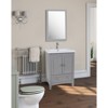 Elegant Lighting Aqua 22 In. Contemporary Furniture: Mirror In White - 3 of 4