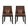 NicBex Retro Mid-Century Style Upholstered Dining Chairs Set of 2 with Curved Legs,Modern Accent Chairs for Dining Room,Living Room - 4 of 4