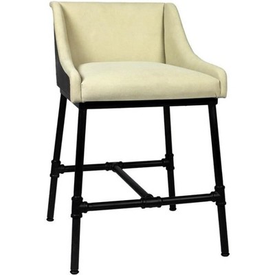 Moti Aliso Morgan 31" Adjustable Fabric Dining/Bar/Counter Chair in Natural