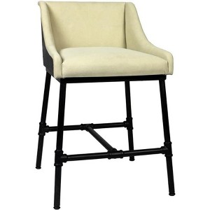 Moti Aliso Morgan 31" Adjustable Fabric Dining/Bar/Counter Chair in Natural - 1 of 4