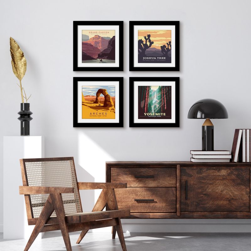 Americanflat Vintage Botanical Western National Parks - 4 Piece Gallery Art Print Set By Anderson Design Group, 6 of 7