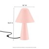 Modway Jovial Mushroom Table Lamp – Modern Metal Dome Shade Accent Light for Living Room or Bedroom - 3 of 4