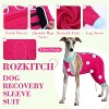 Dog Surgery Leg Sleeve Rear Legs,  Pet Prevent Licking Wound Elbow Knee Protector, Dog Recovery Suit Cone Collar Alternative Pants Shirt - 3 of 4