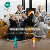 Standard Size Long Wearable Blanket with Sleeves Warm & Soft Blanket Grey - Bedsure - 4 of 4