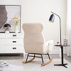 Rocking Chair Modern with High Backrest and Soft Cushion for Living Room 26.7"W-3irtyhousy - 3 of 4