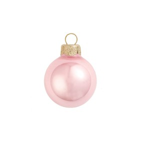 Northlight 12ct Pale Pink Pearl Finish Glass Christmas Ball Ornaments - 2.75" (70mm) - 1 of 1