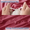 Nestl Soft Double Brushed Microfiber Duvet Cover Set with Button Closure - 4 of 4
