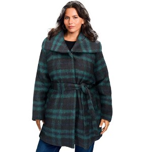 Avenue Wing Collar Belted Coat - 1 of 2